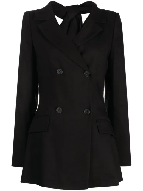 Alberta Ferretti notched-lapels double-breasted blazer