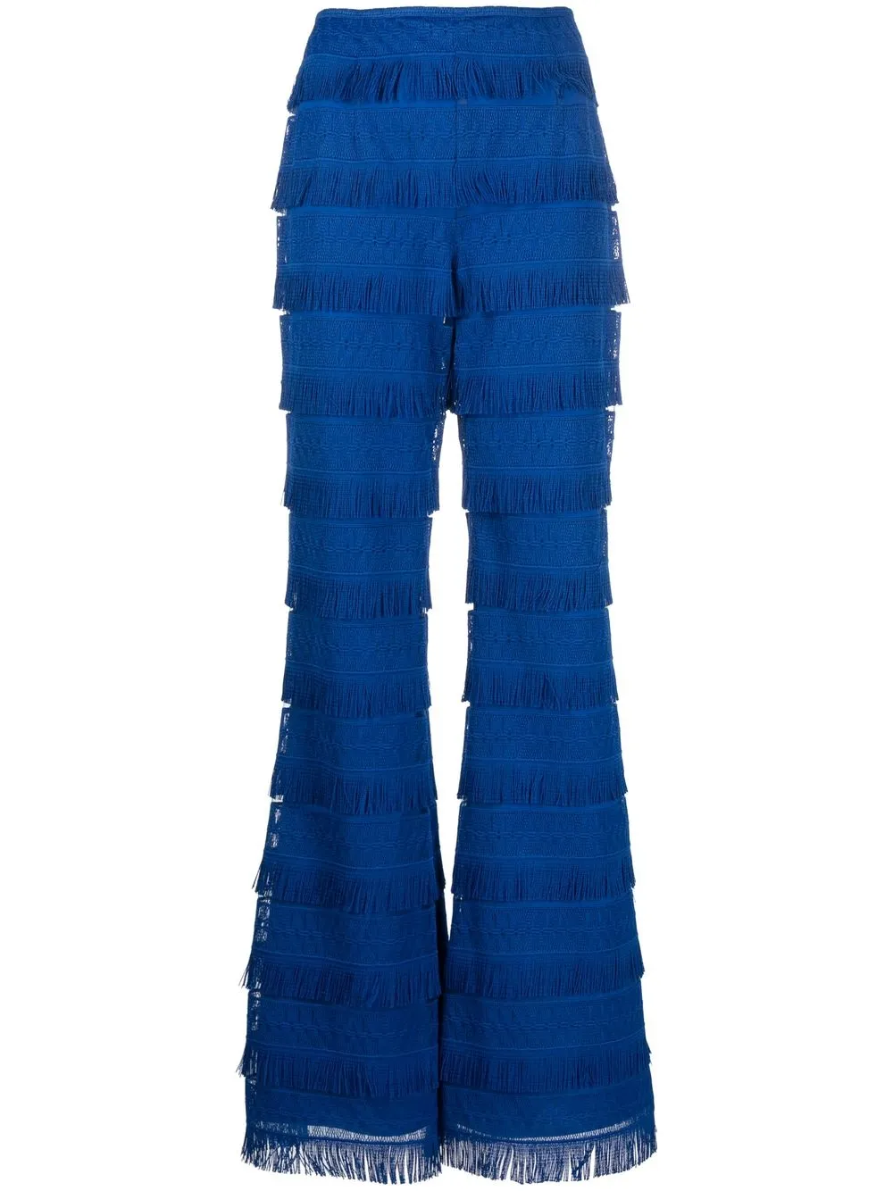 

Alberta Ferretti pantalones con detalle de flecos - Azul