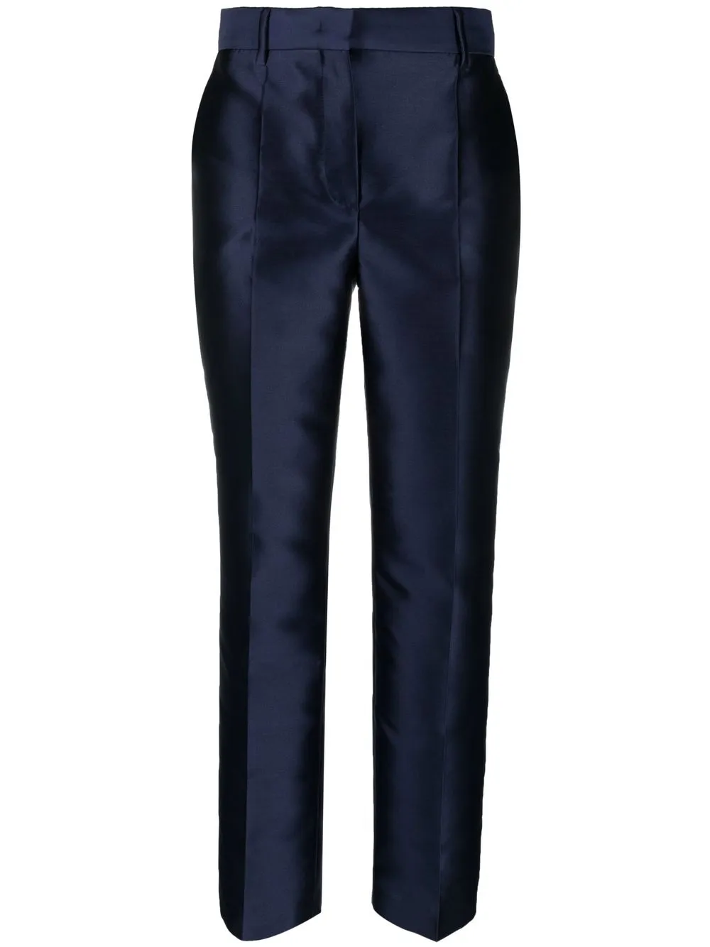 

Alberta Ferretti pantalones de satén rectos - Azul