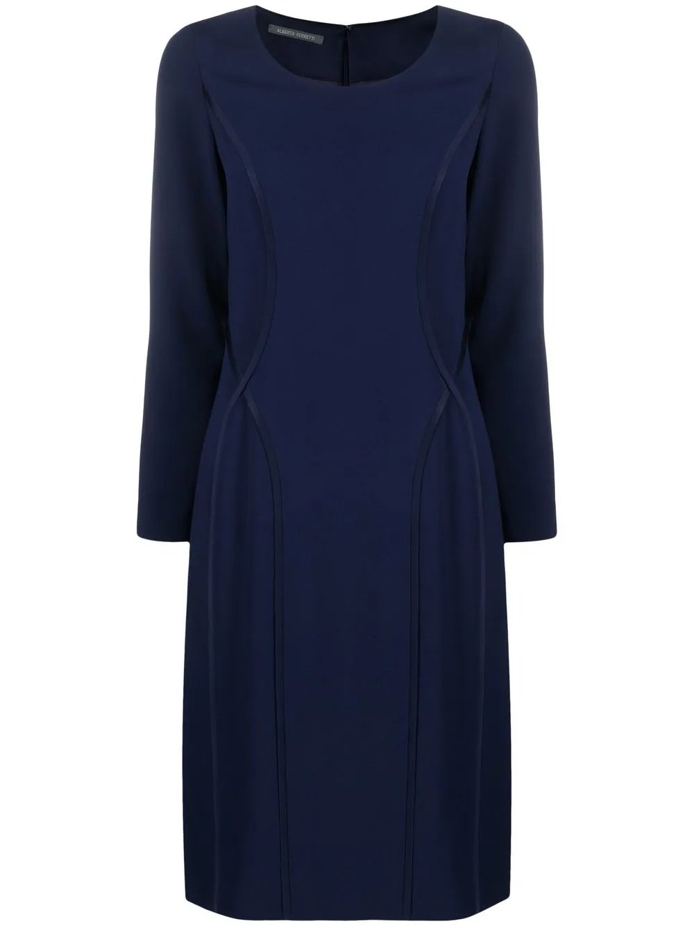 

Alberta Ferretti long-sleeve midi dress - Blue