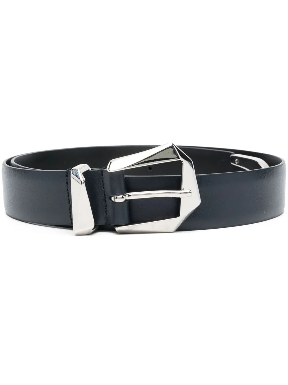 

Alberta Ferretti buckle-fastening leather belt - Blue