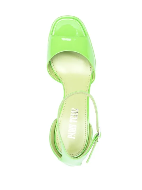 Paris Texas Tatiana 105mm Platform Sandals | Green | FARFETCH