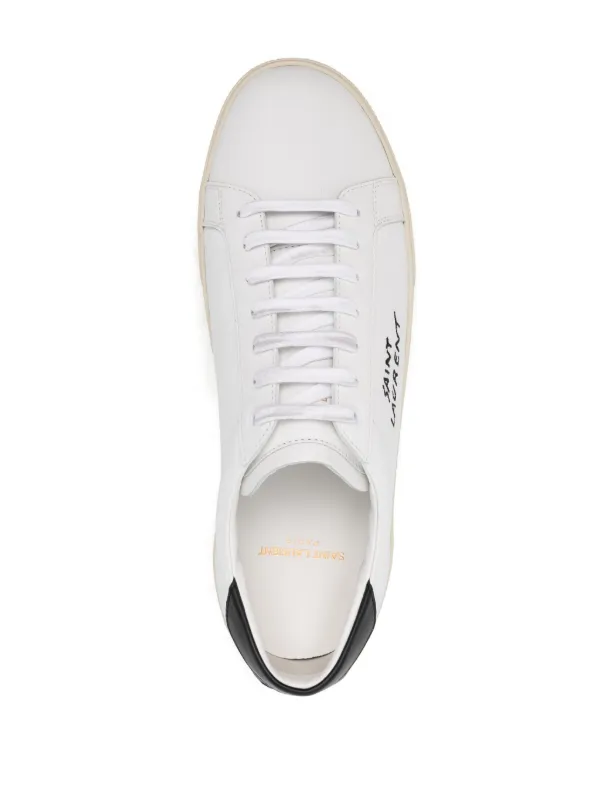 Saint Laurent logo-embroidered low-top Sneakers | White