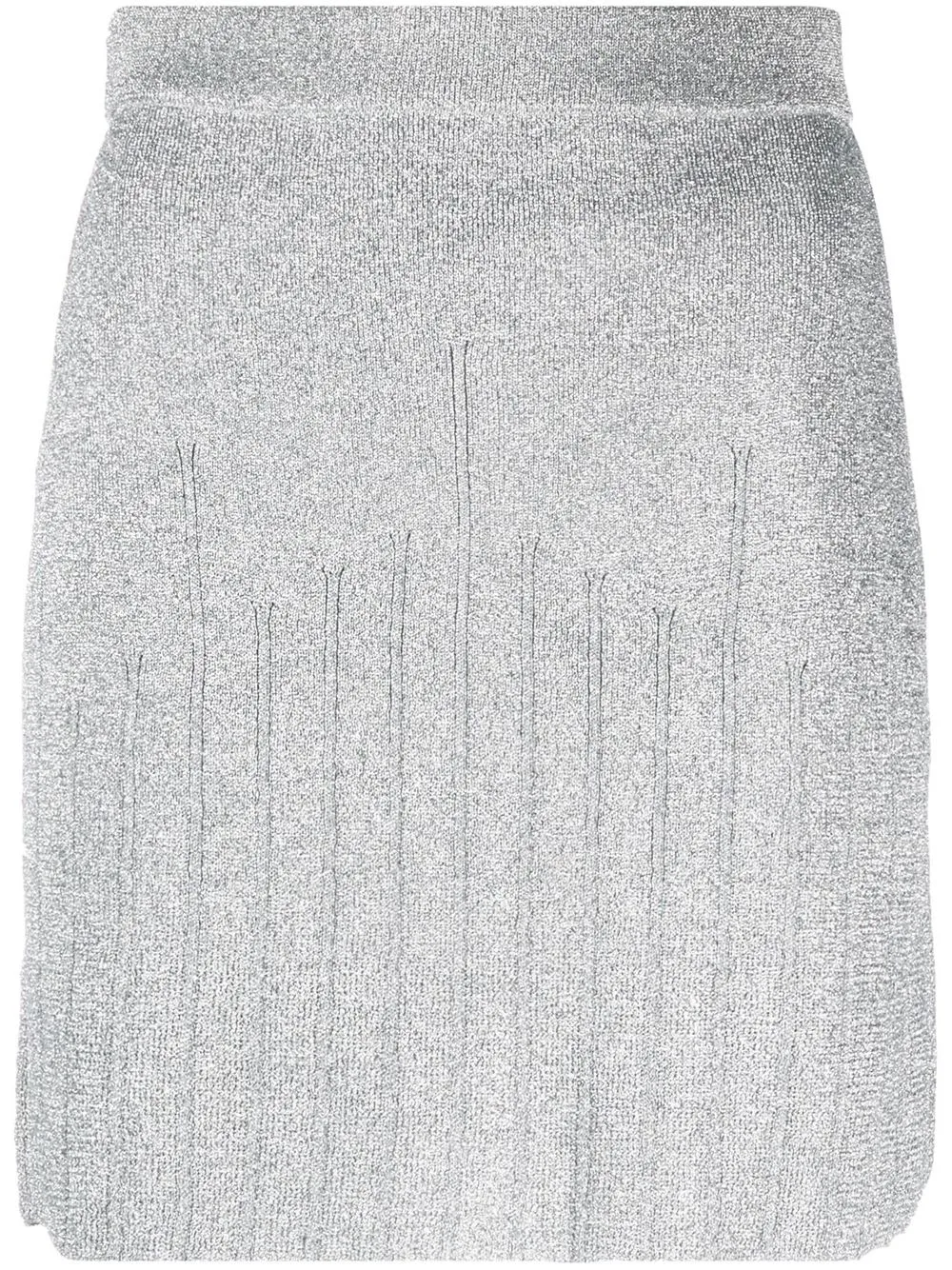 

Alberta Ferretti metallic-effect mini skirt - Silver