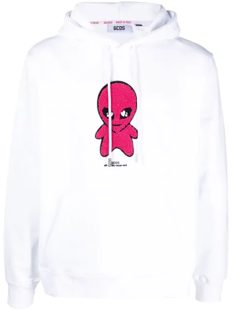 GCDS hoodie en coton à patch alien