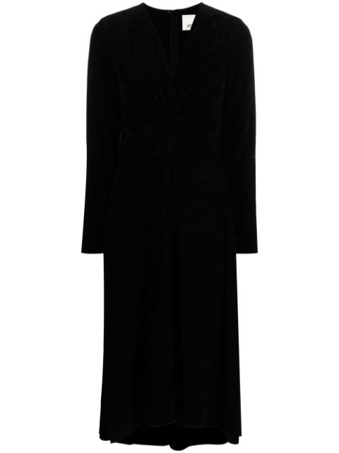 ISABEL MARANT long-sleeved V-neck midi dress Women