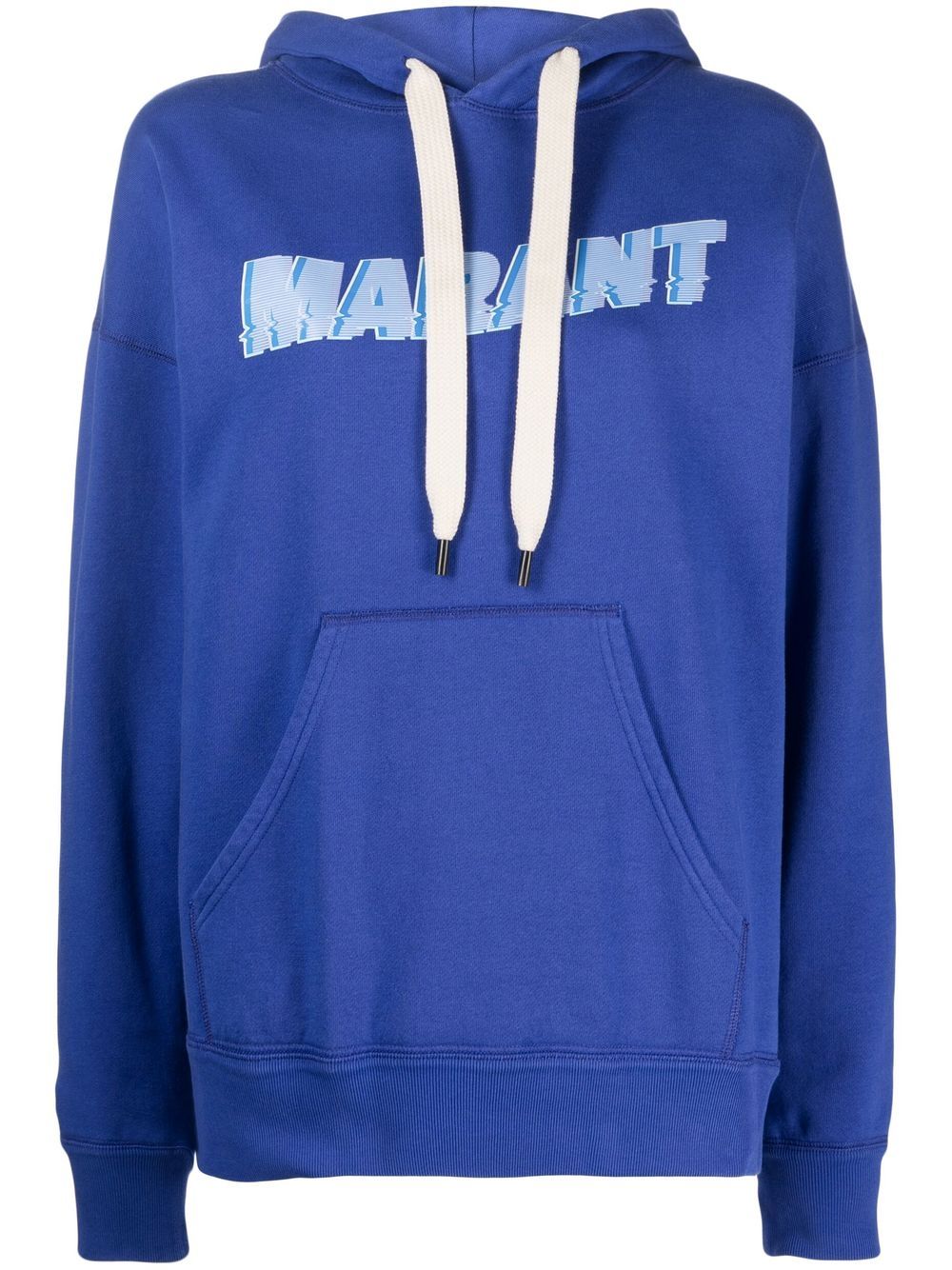 Shop Isabel Marant Étoile Mansel Logo-print Hoodie In Blue