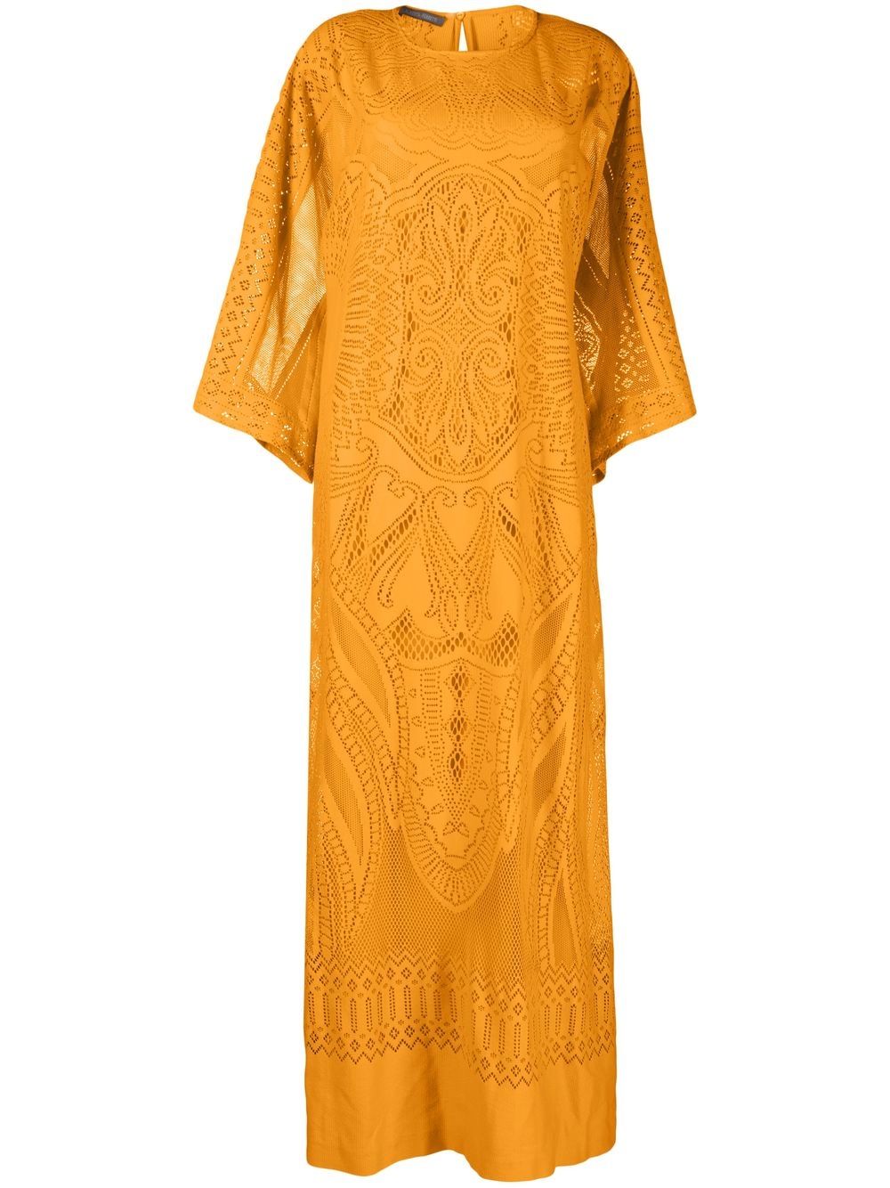 

Alberta Ferretti vestido largo con aberturas - Naranja