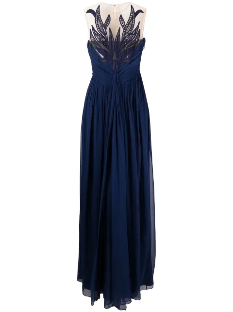 Alberta Ferretti Vestido de festa com recorte vazado