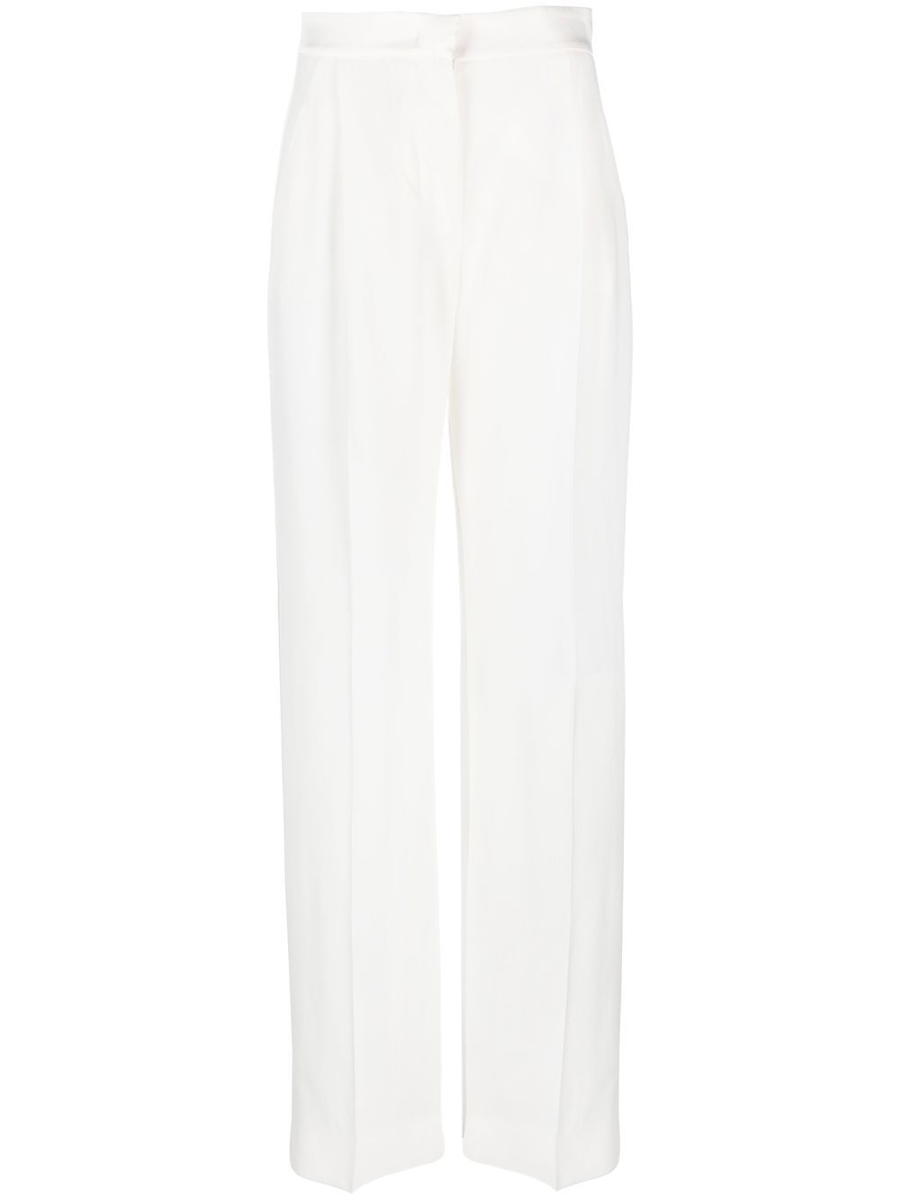 straight-leg tailored trousers