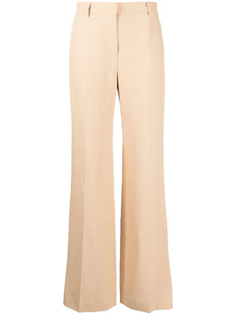 Alberta Ferretti pantalones rectos con tiro alto