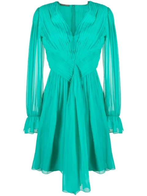 Alberta Ferretti vestido corto plisado
