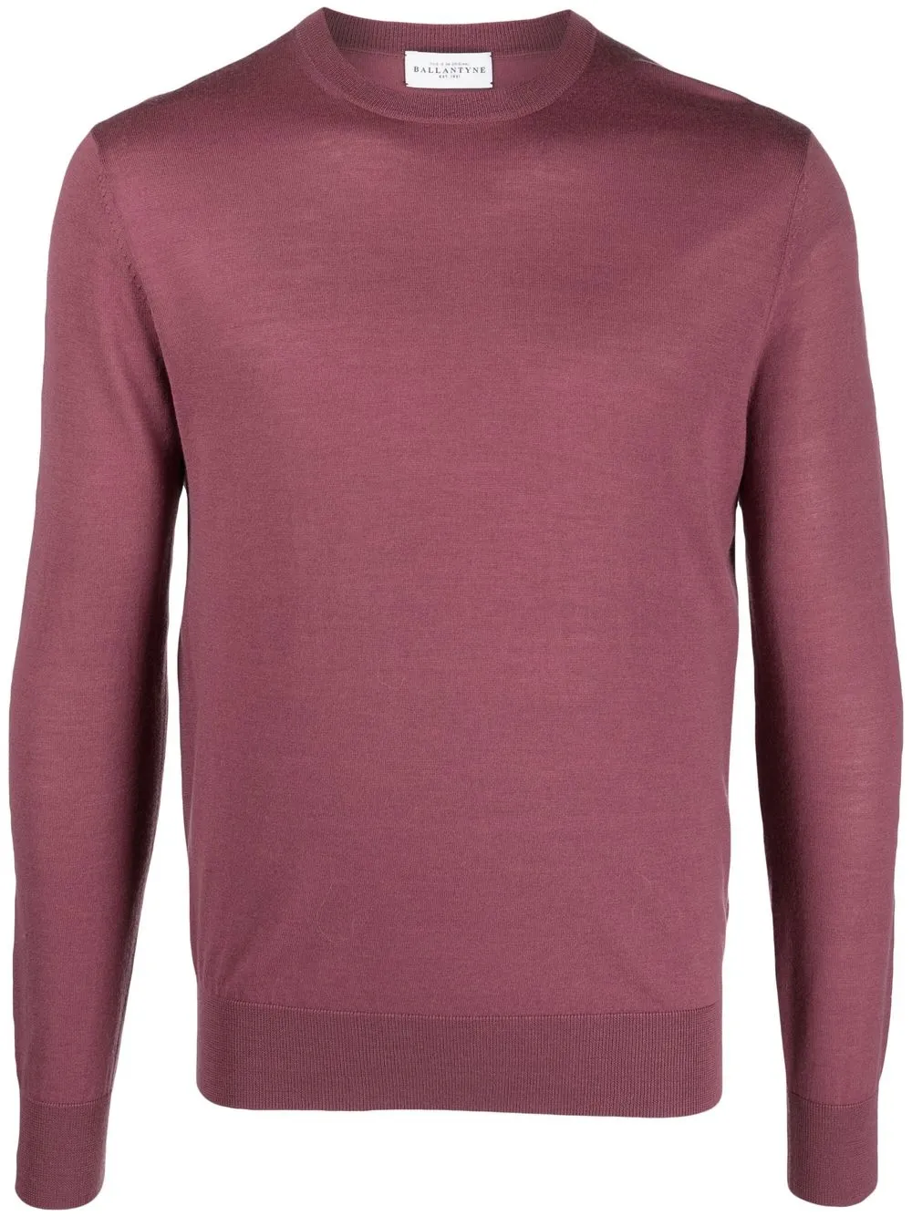 

Ballantyne long-sleeved fine knit jumper - Pink