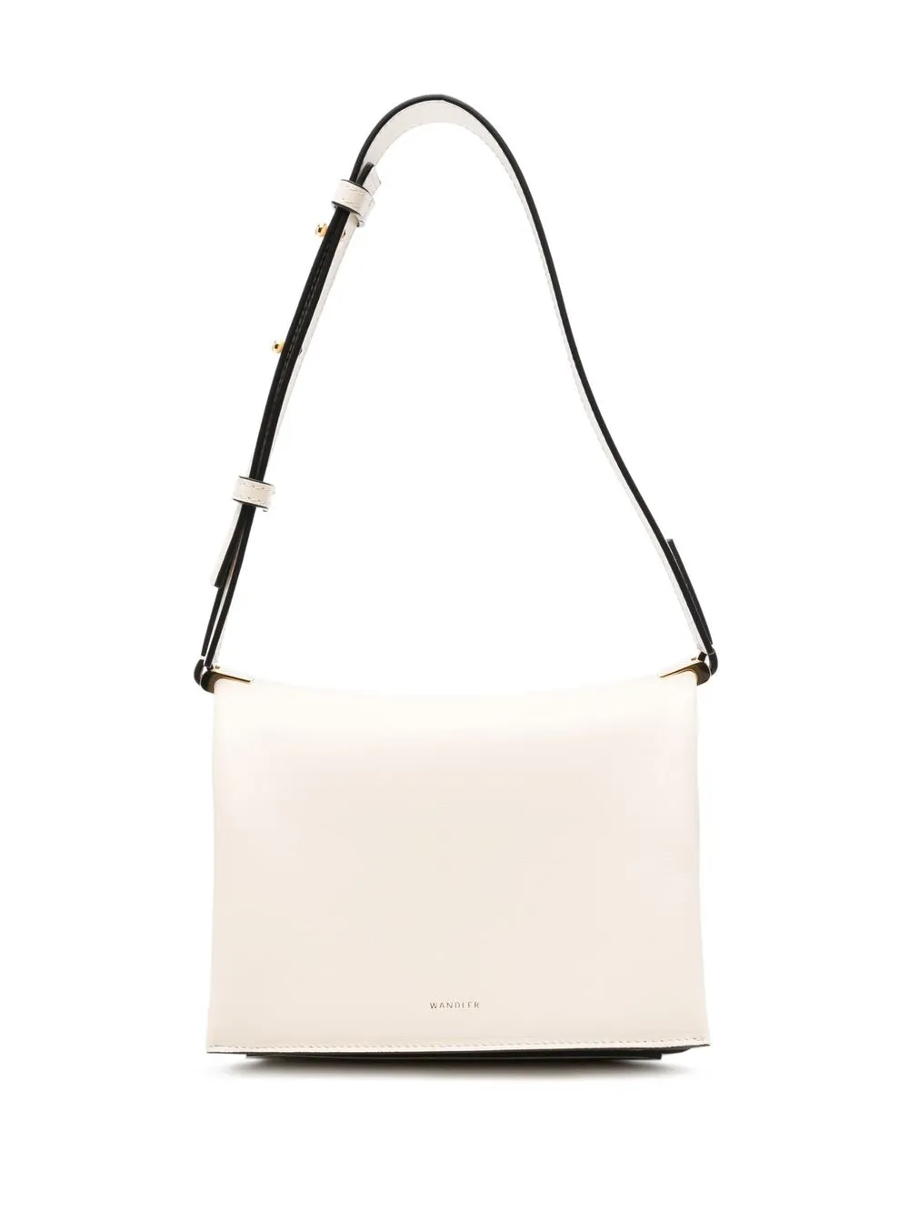 

Wandler leather logo-print shoulder bag - Neutrals