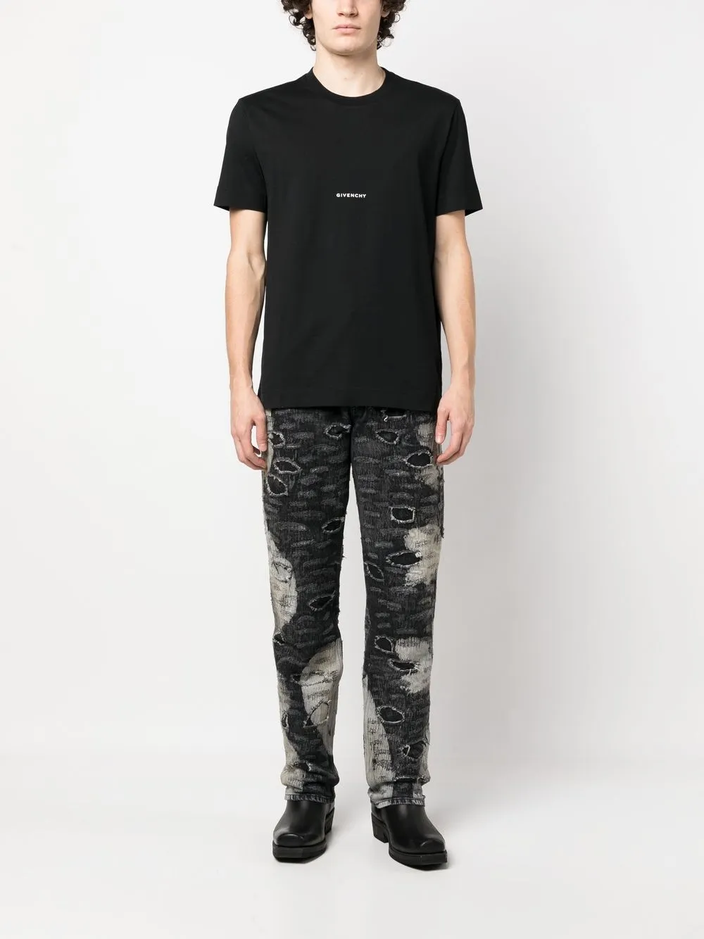 Givenchy Gerafelde jeans - Zwart