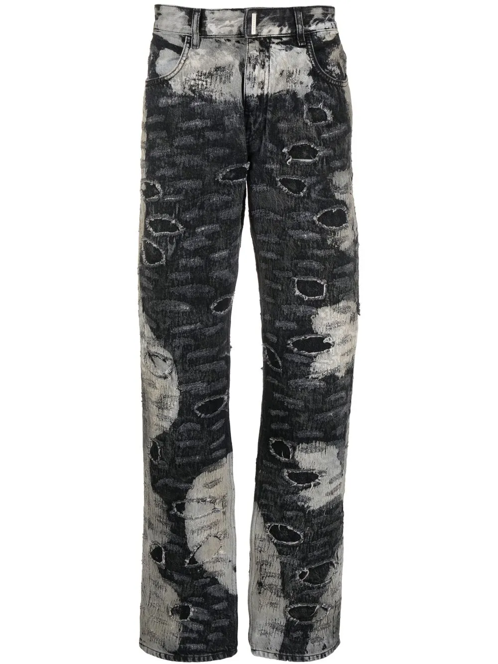 Givenchy pantalones rectos con efecto envejecido | negro | Image 1