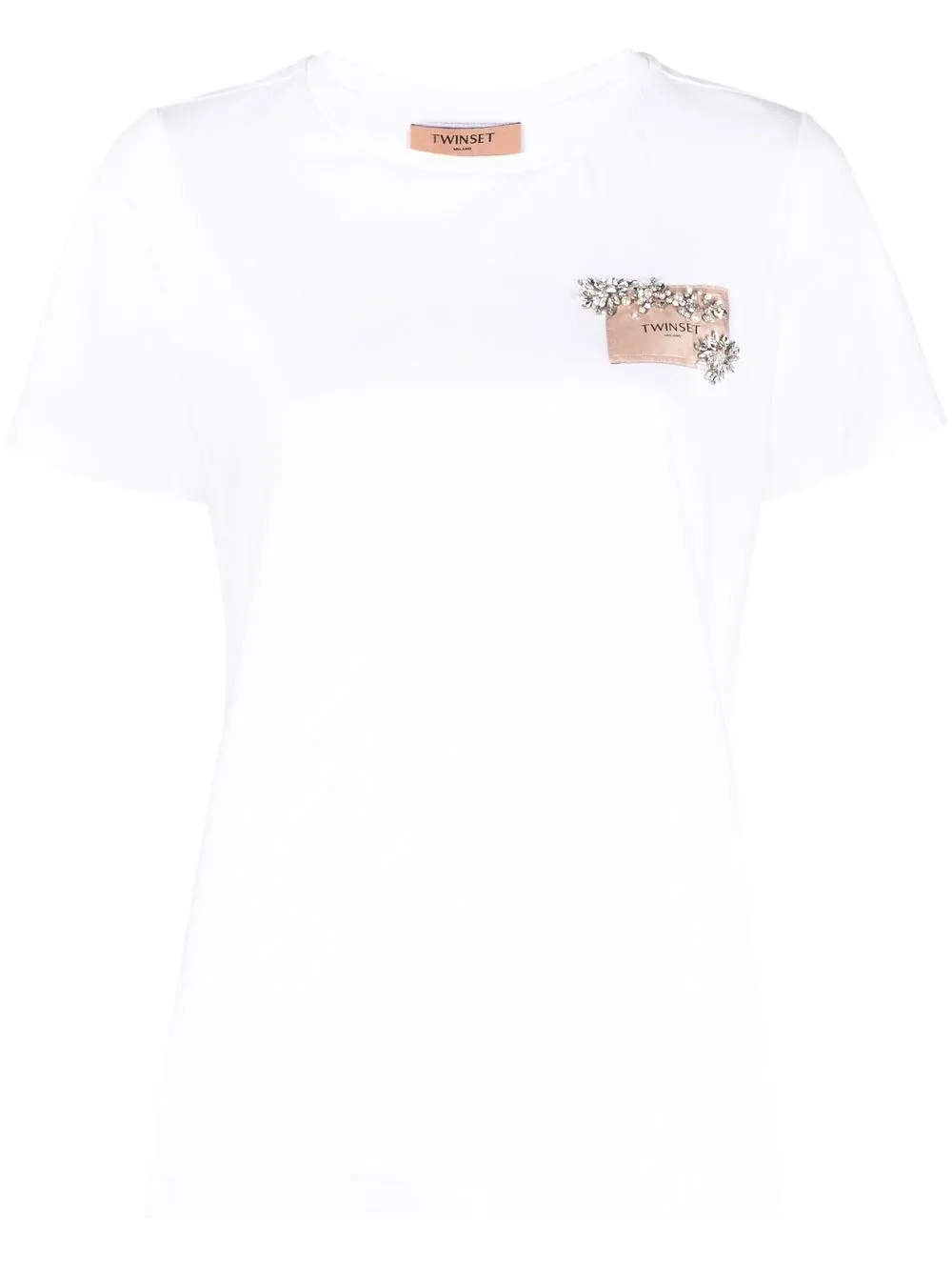 

TWINSET logo-print short-sleeved T-shirt - White