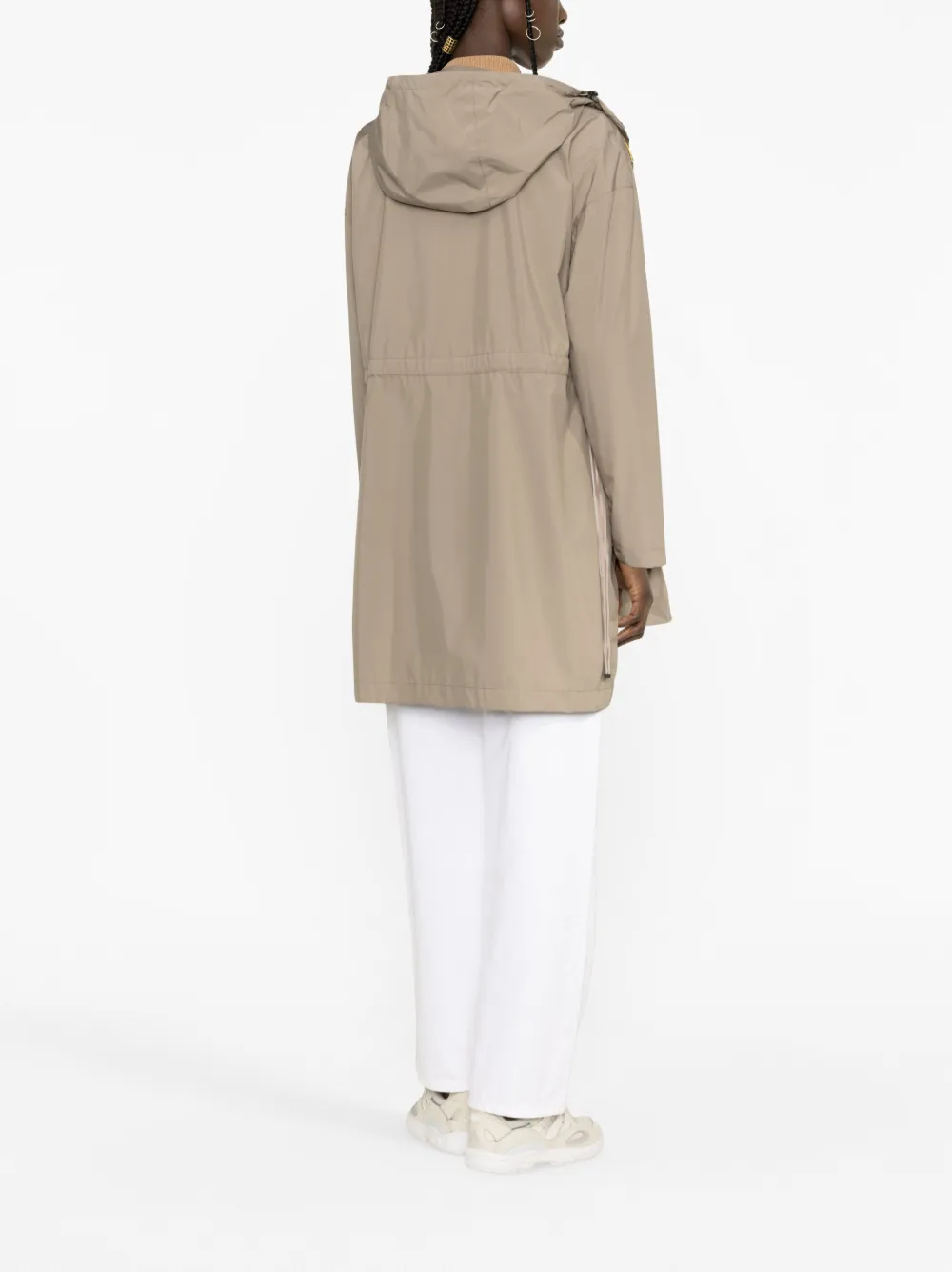 Shop Parajumpers True Hooded Waterpoof Raincoat In Neutrals