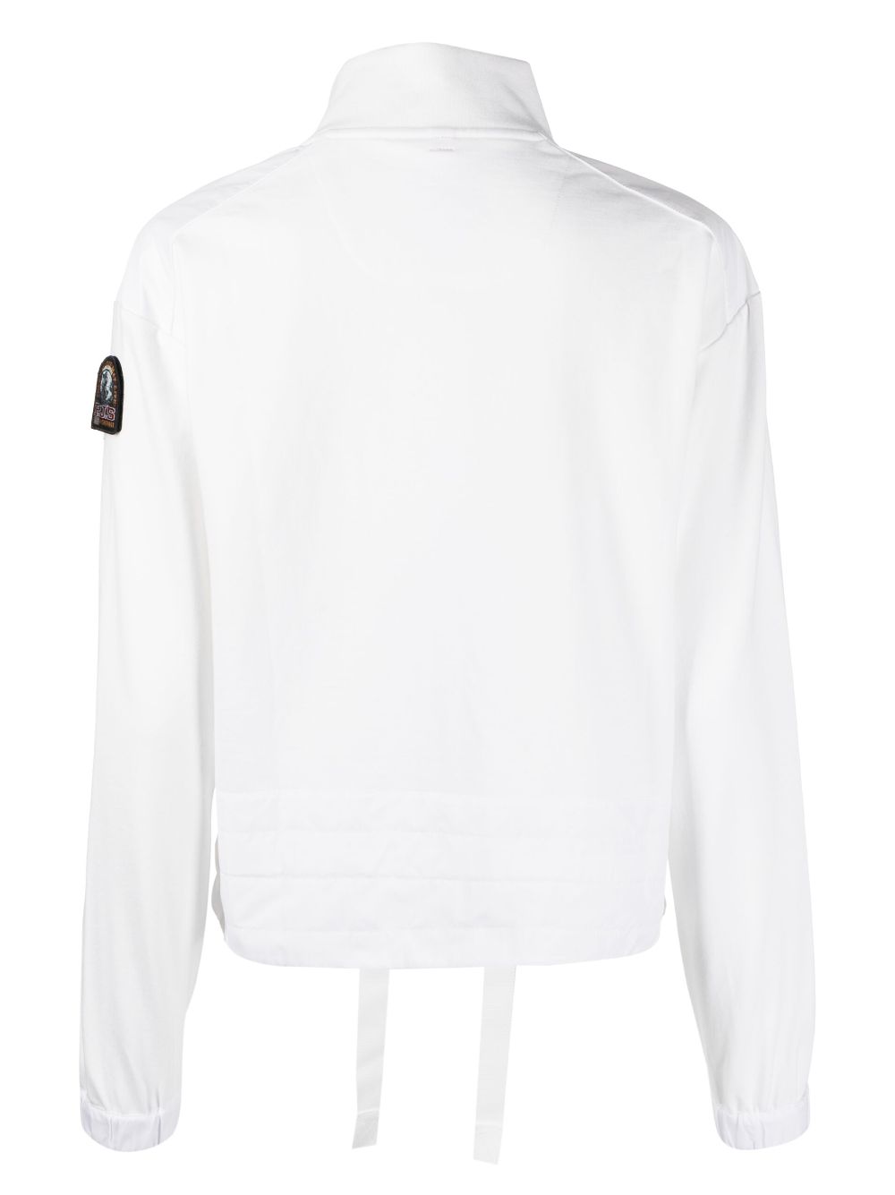 Shop Parajumpers Kei Logo-patch Cotton-blend Sweatshirt In White