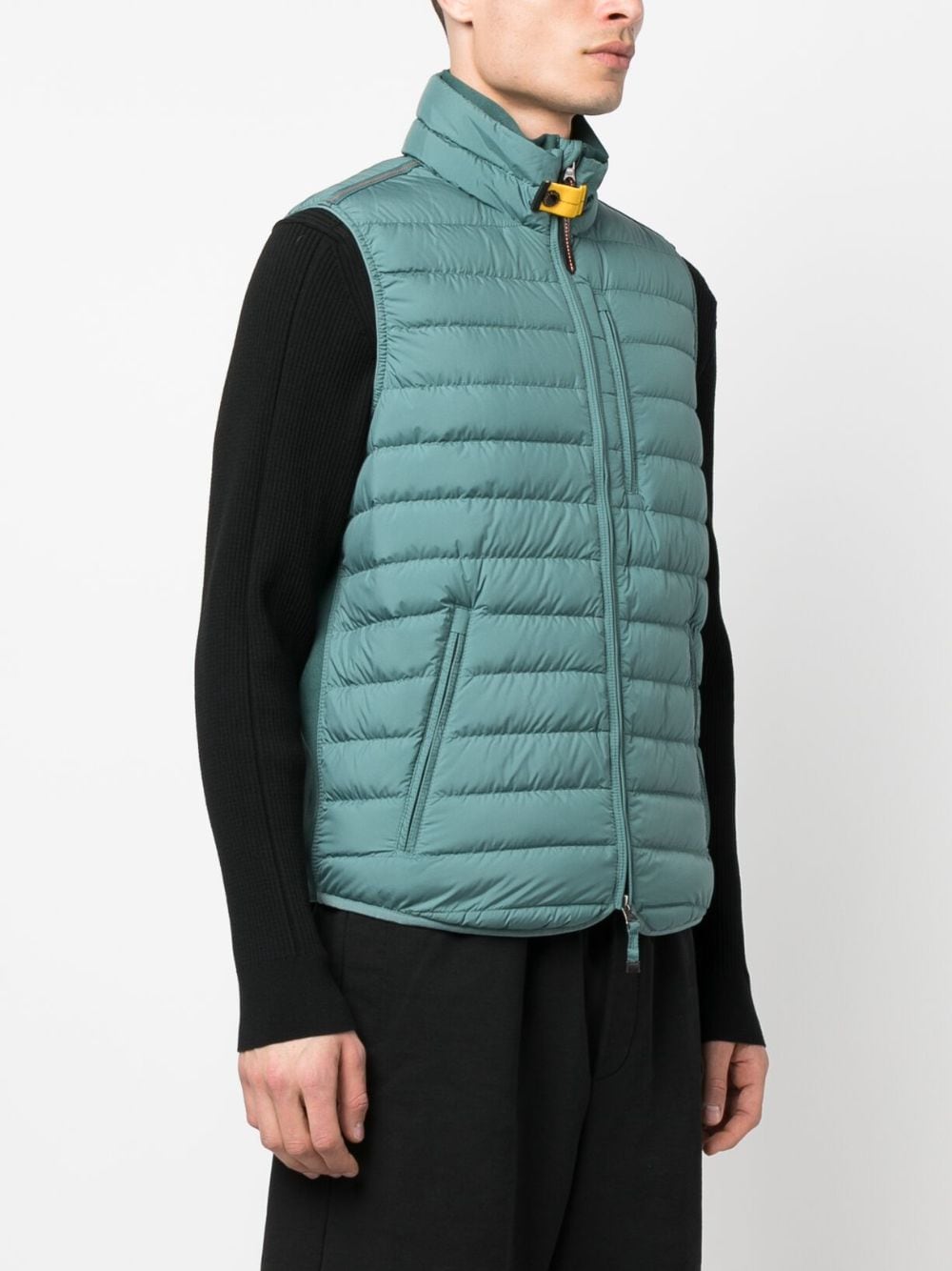 Shop Parajumpers Padded Zip-up Gilet In Green