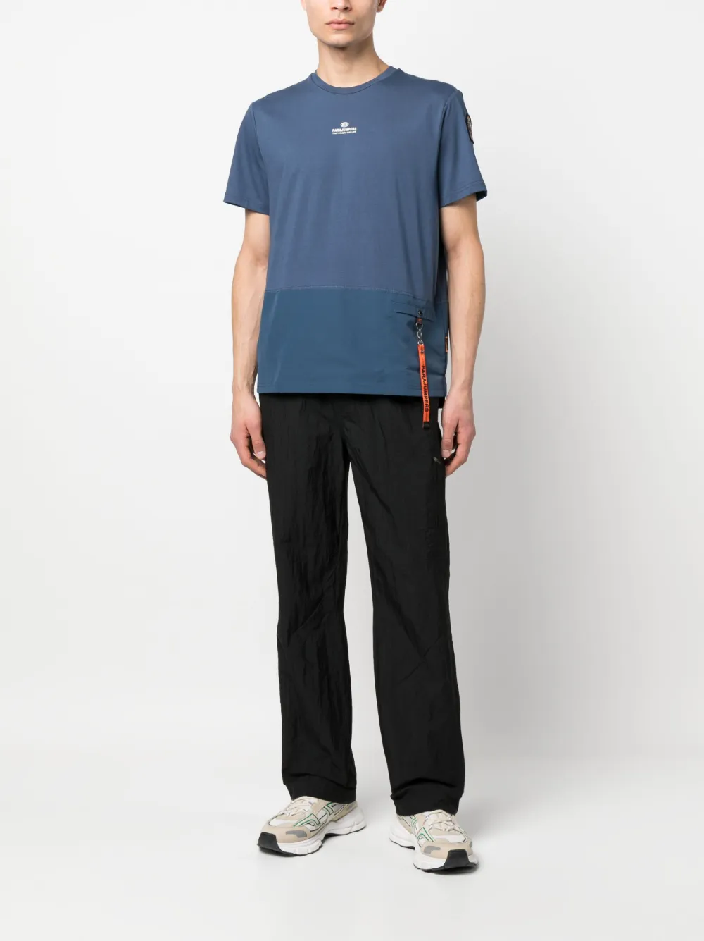 Parajumpers T-shirt met logoprint - Blauw