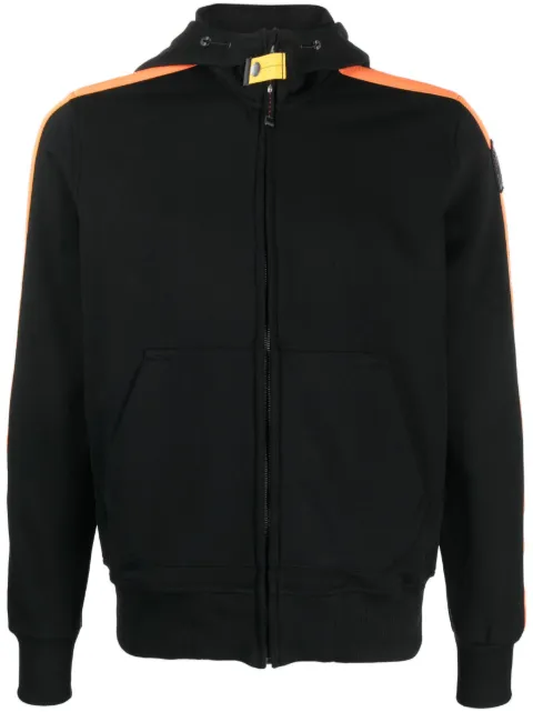 Aldrin logo-patch zip-up hoodie