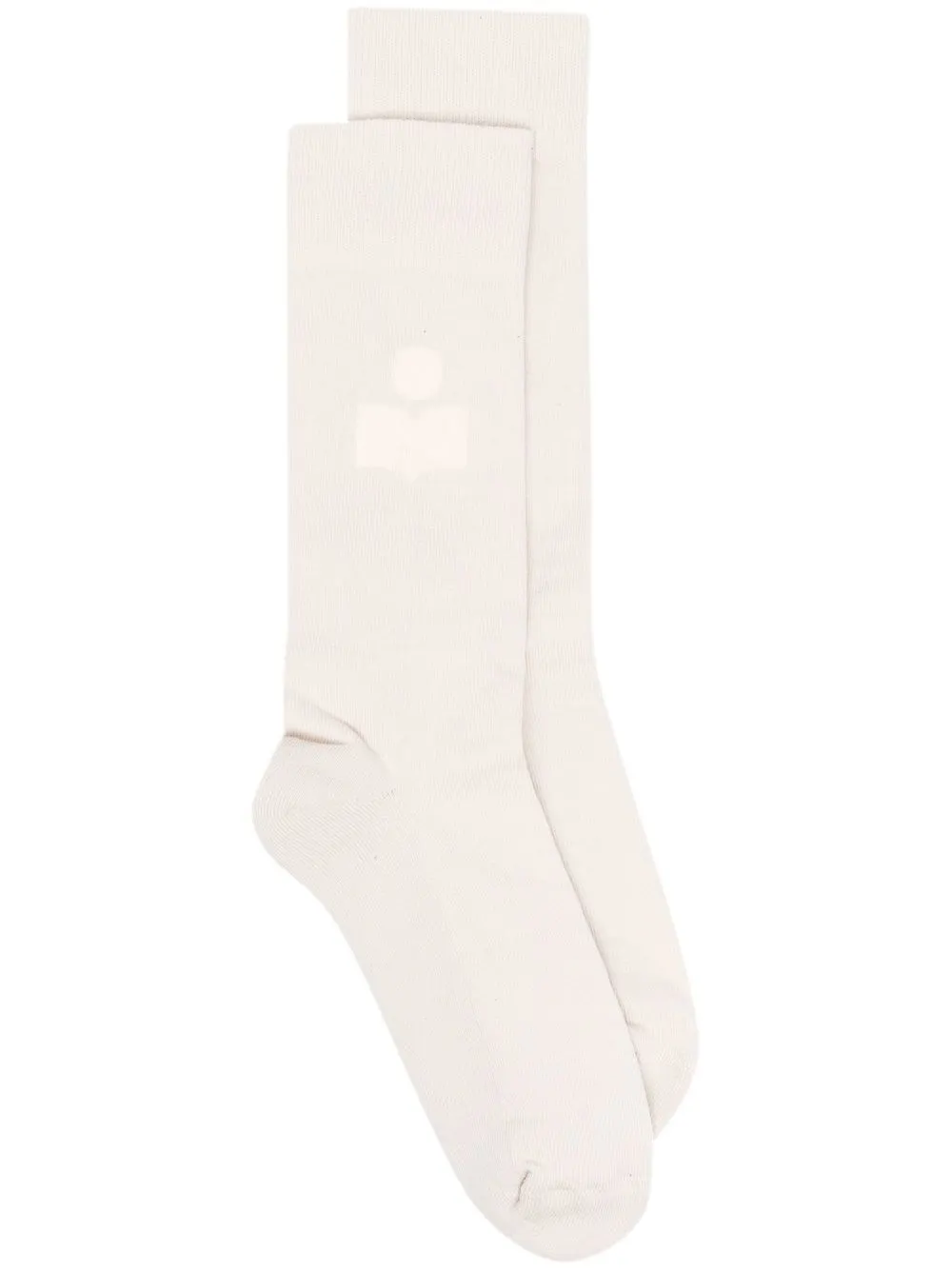 

Isabel Marant calcetines con logo estampado - Blanco