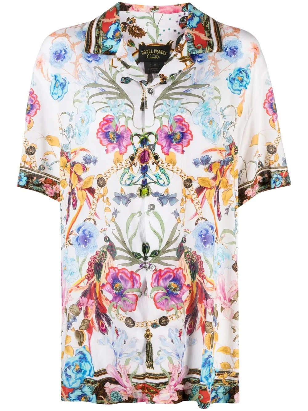 

Camilla Nature's Kaleidoscope oversized shirt - White