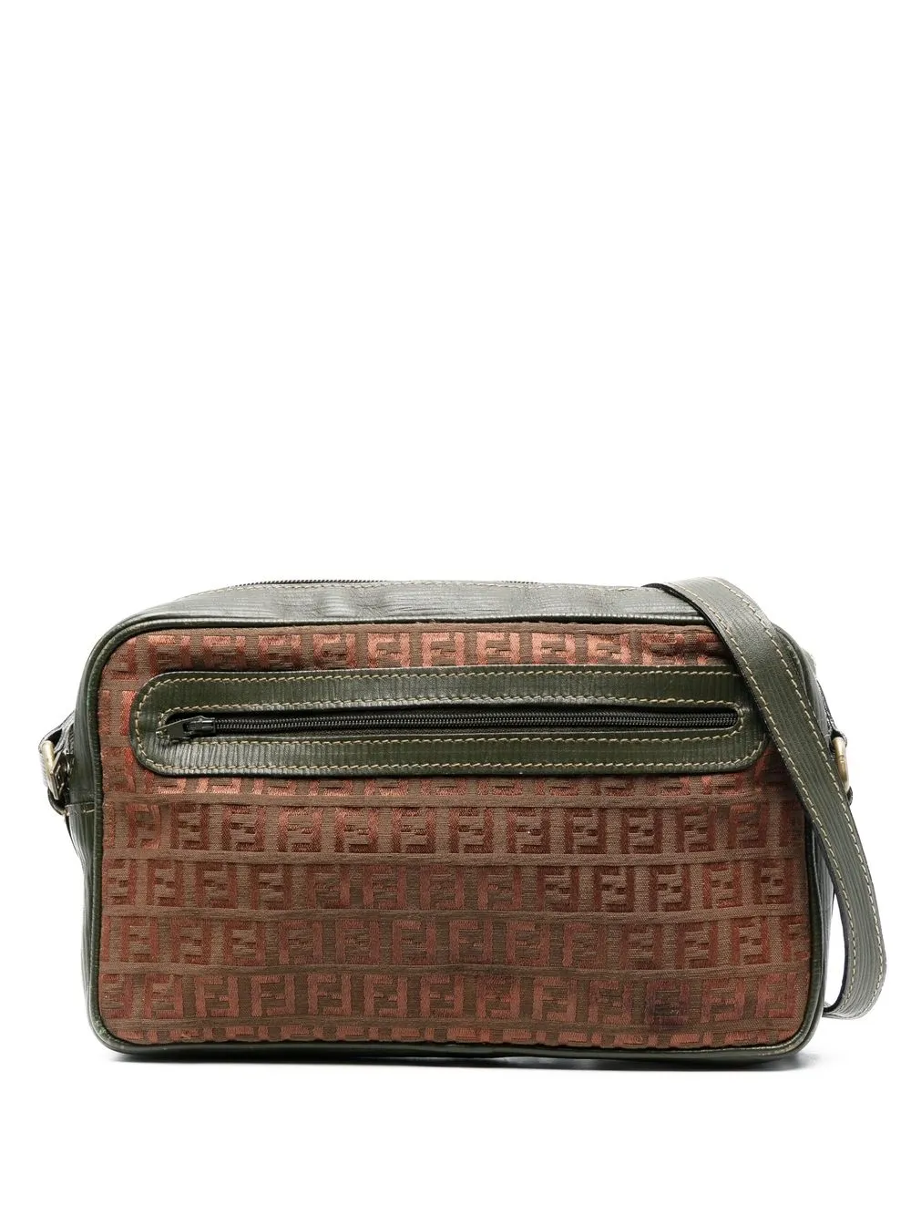 

Fendi Pre-Owned 1970s Zucchino zipped shoulder bag - Brown