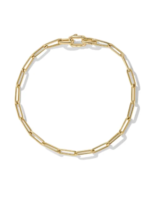 David Yurman 18kt yellow gold Chain link bracelet (3.5mm)