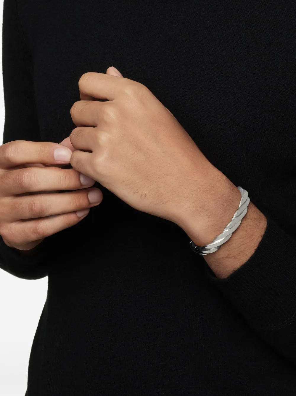 David Yurman Bracciale rigido DY Helios in argento sterling (9mm) | Image 2