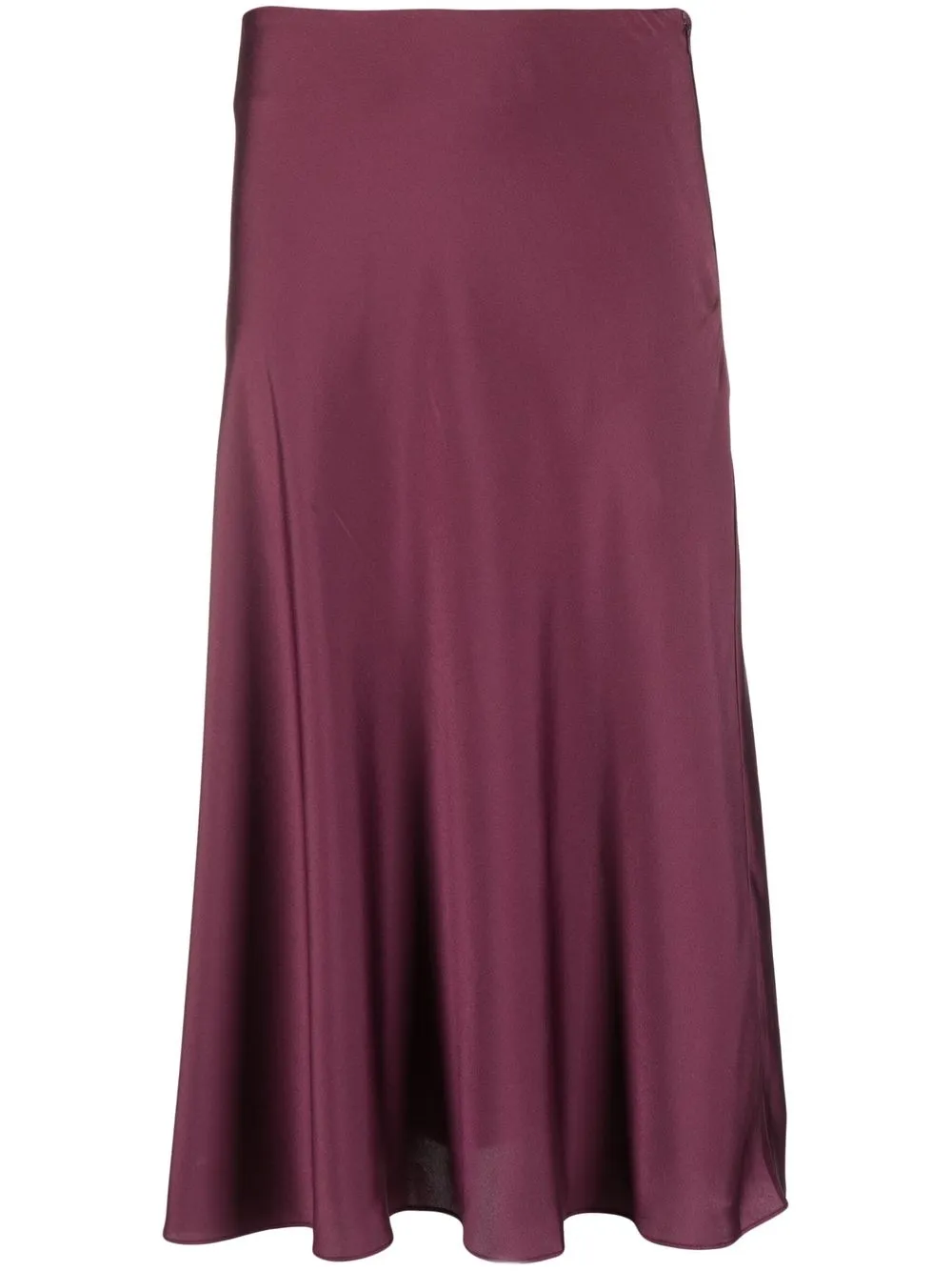 

Ba&Sh satin-finish flared midi-skirt