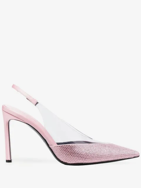 Sergio Rossi 120mm crystal-embellished pointed pumps