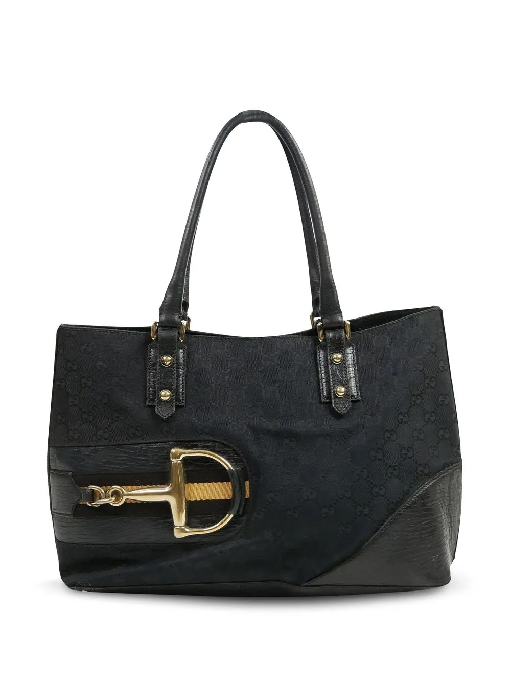 

Gucci Pre-Owned horsebit-detailed tote bag - Black