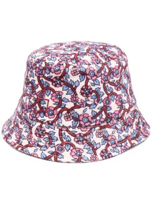Isabel Marant Stylish Bucket Hat with Abstract Pattern ISABEL MARANT logo-print Drawstring Bucket Hat | Black  main image 4