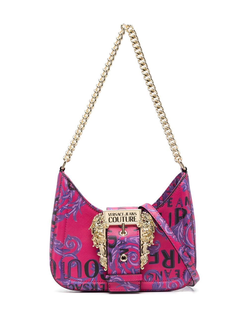 Versace Jeans Couture Couture1 Logo-print Shoulder Bag In Pink