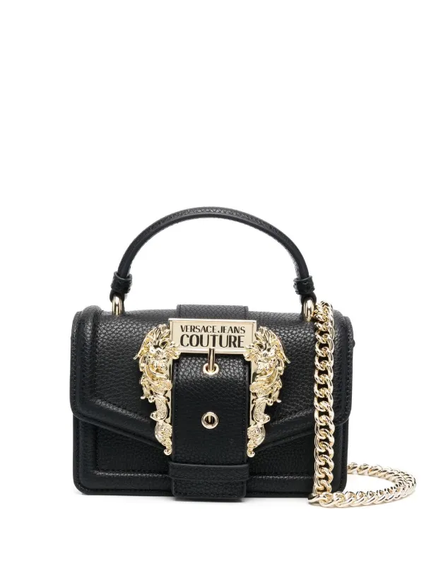 Versace Jeans Couture Baroque Buckle Crossbody Bag - Farfetch