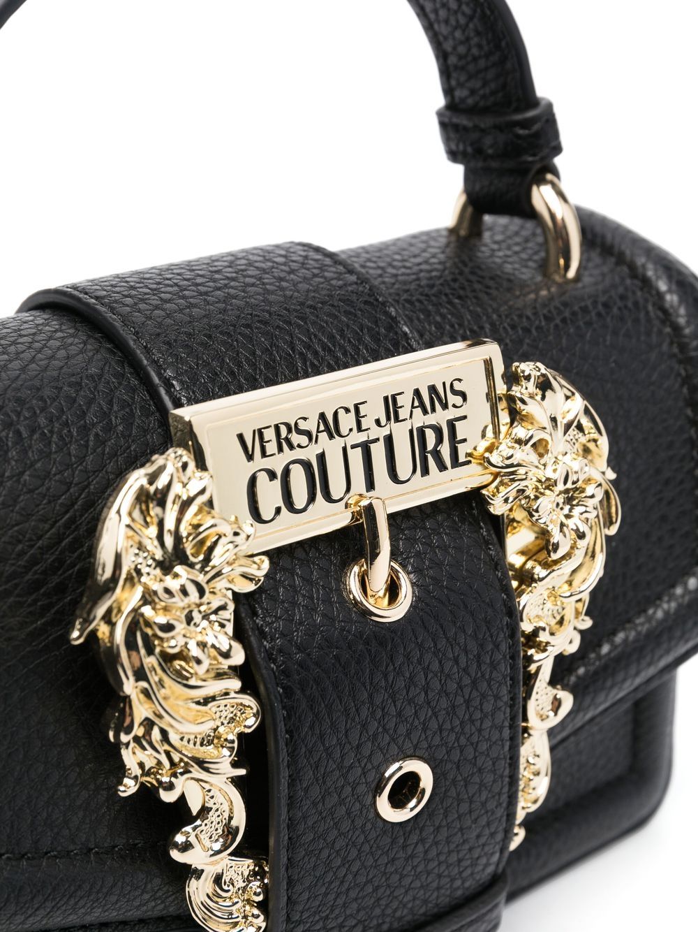 Versace Jeans Couture Women Olive Baroque Buckle Mini Crossbody Bag, Onesize| Luxury Crossbody Bags for Women | Darveys