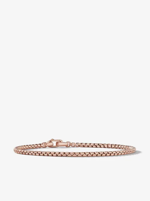 David Yurman 18kt rose gold Box Chain bracelet (2.7mm)