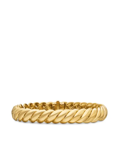 David Yurman 18kt yellow gold Sculpted Cable bracelet (8.5mm)