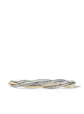 David Yurman 14kt yellow gold and sterling silver Petite Infinity bracelet (4.4mm)