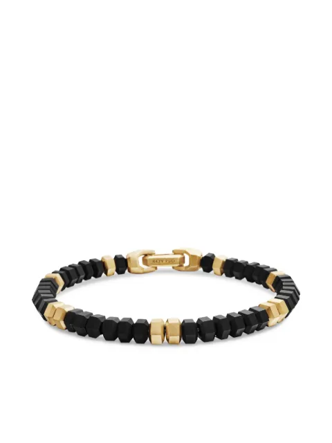 David Yurman 18kt yellow gold Hex Bead bracelet (6mm)