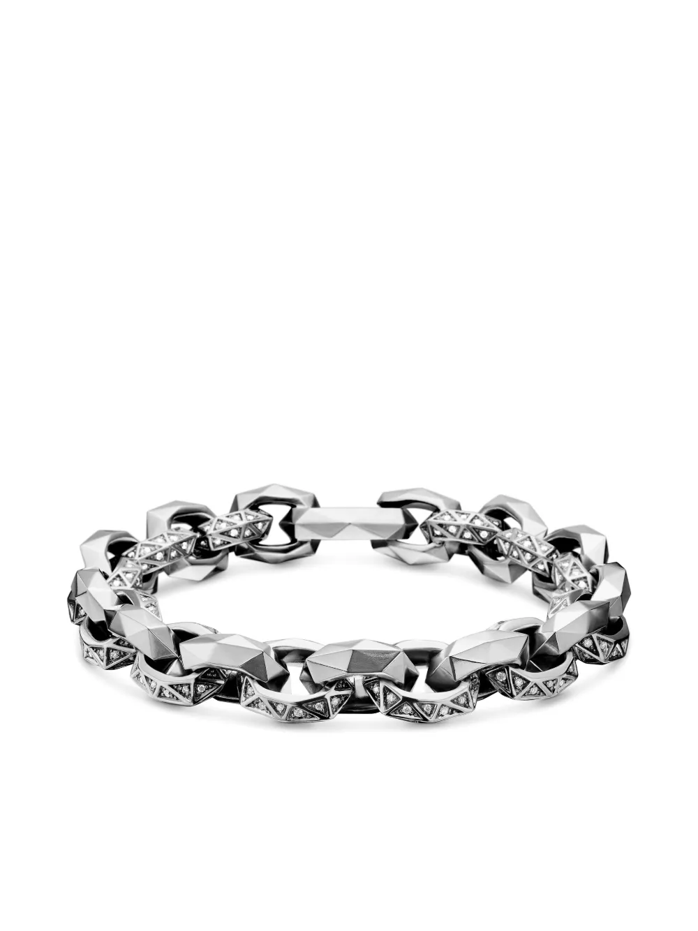 David Yurman Torqued Faceted Link ブレスレット 11.6mm スターリングシルバー - シルバートーン David Yurman Torqued Faceted Link ブレスレット 11.6mm スターリングシルバー - シルバートーン