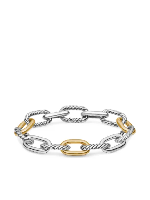 David Yurman 18kt yellow gold and sterling silver DY Madison chain bracelet (11mm)