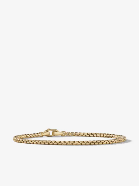 David Yurman 18kt yellow gold Box Chain bracelet (2.7mm)