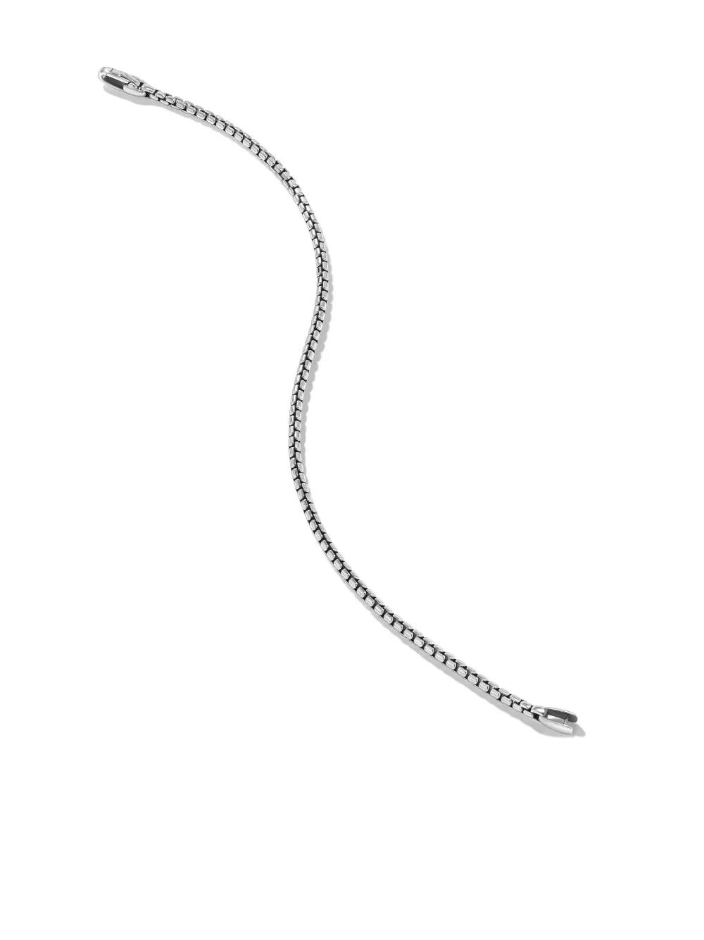 David Yurman Sterling Silver 2.7mm Box Chain Bracelet In Silver