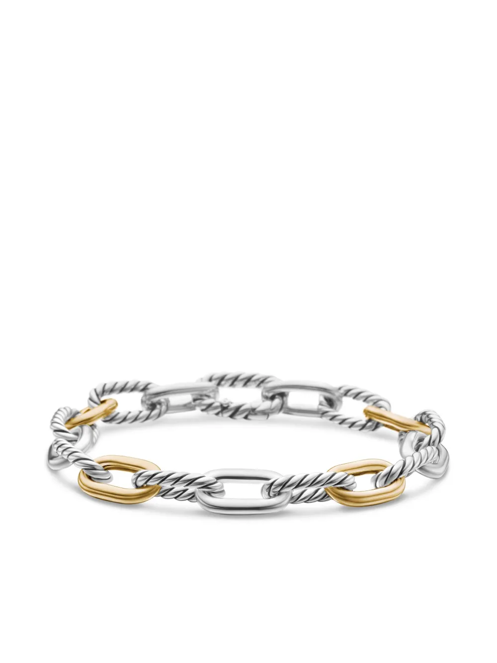 David Yurman DY Madison チェーン ブレスレット 8.5mm 18Kイエローゴールド&スターリングシルバー - David Yurman DY Madison チェーン ブレスレット 8.5mm 18Kイエローゴールド&スターリングシルバー -