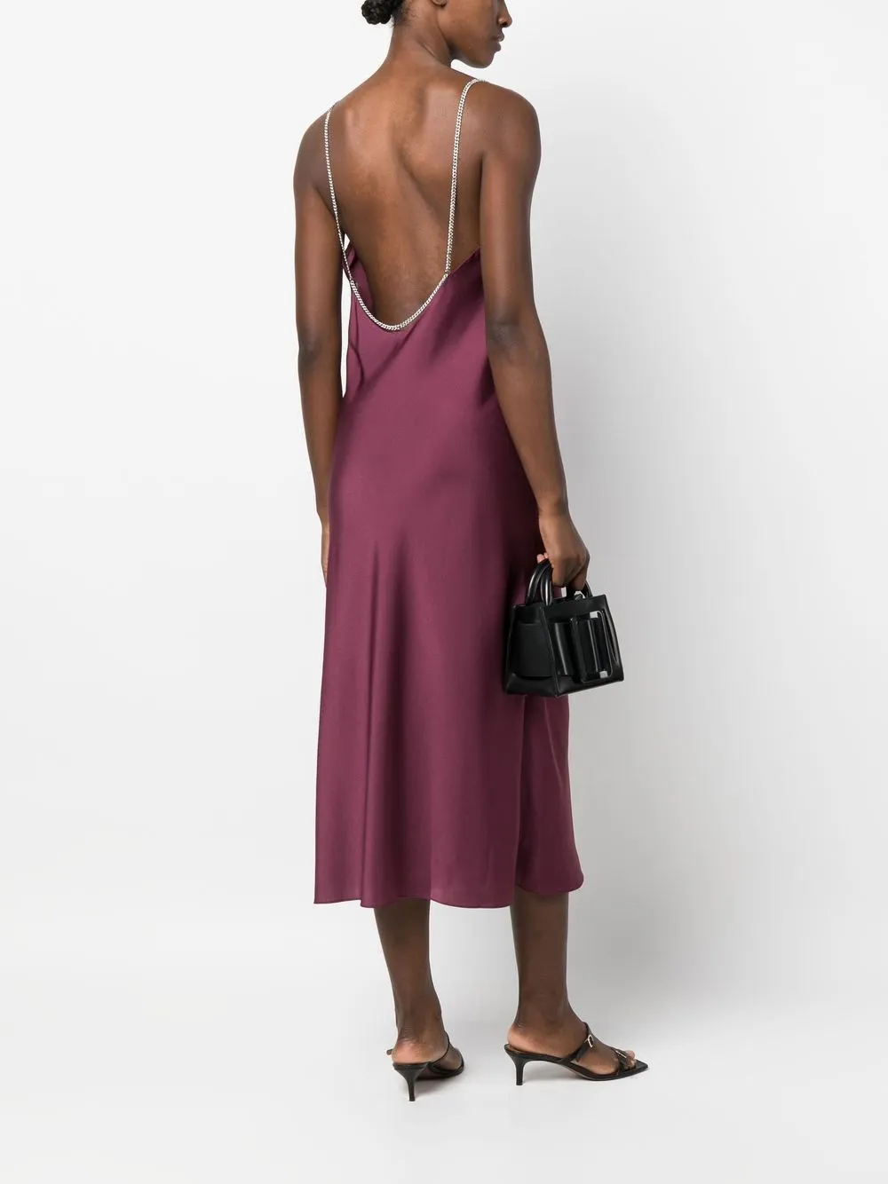 Ba&Sh Mini-jurk met schakelketting bandjes - Rood