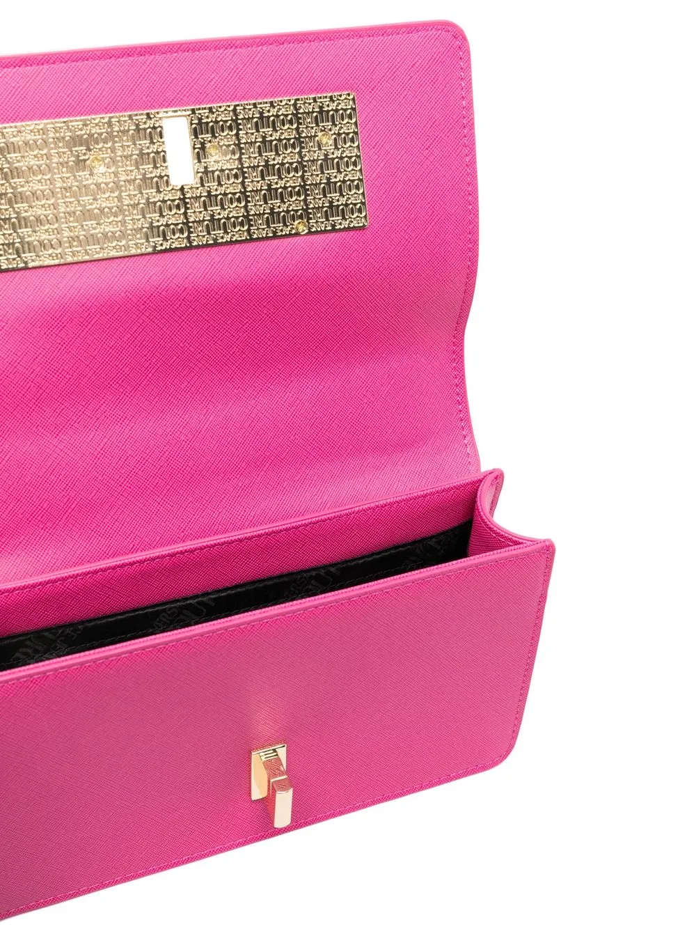 Versace Jeans Couture Logoplaque Shoulder Bag In Pink ModeSens