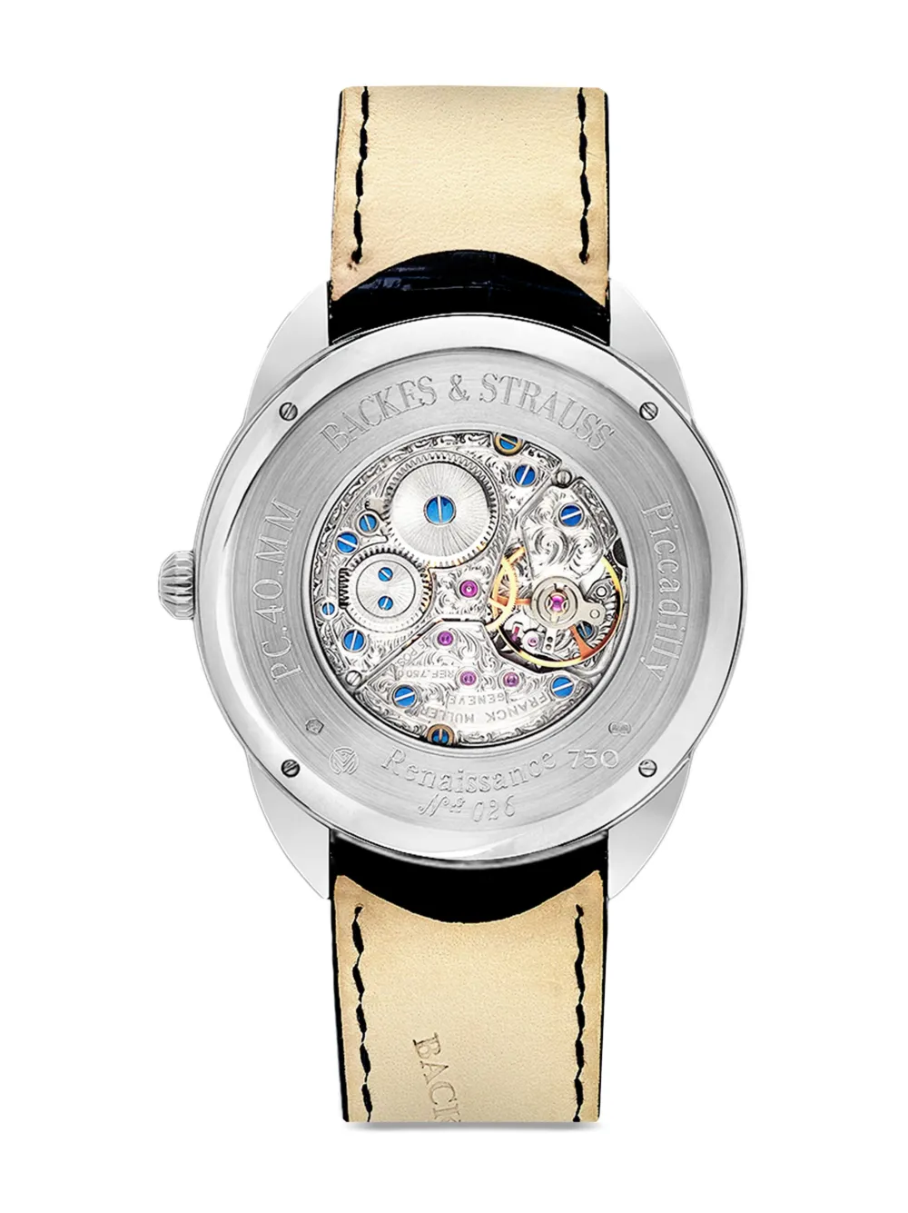 Backes & Strauss Piccadilly Renaissance Steel 33mm In Silver
